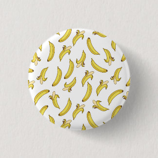 Bananenpatroon Gedrukte Button