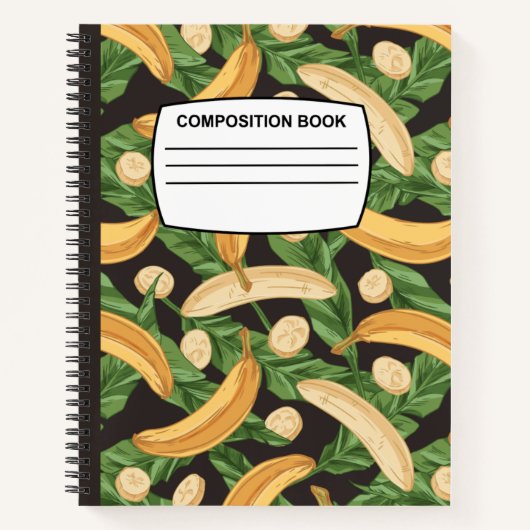 Bananensamenstelling notitieboek brede regeling (Voorkant)