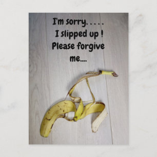 Bananenschil postkaart