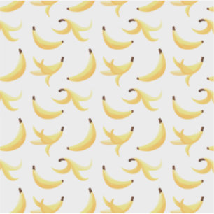 Bananenschillen veelhoek modern patroon sticker