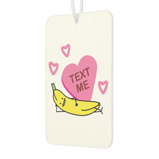 Bananentekst Me Valentijn Valentijnsdag leggen Luchtverfrisser (Links)