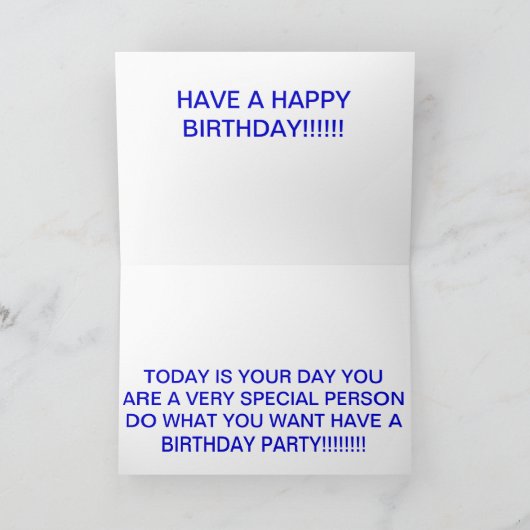 BANANES À PROPOS DE VOUS CARTE D'ANNIVERSAIRE (Intérieur)