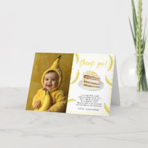 Bananes Aquarelles Anniversaire Merci