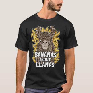 Bananes drôles du T-shirt I de lama au sujet des