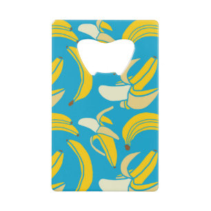 Bananes jaunes, motif arrière - plan bleu