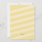 Bananes personnage Invitation à la fête d'annivers (Dos)