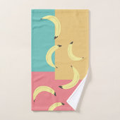 Bananes Rétro Formes Colorées (Serviette à main)