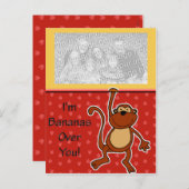 Bananes sur vous Valentine Carte postale (Devant / Derrière)