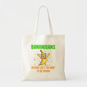 Bananigans, go bananen, gelukkige momenten tote bag