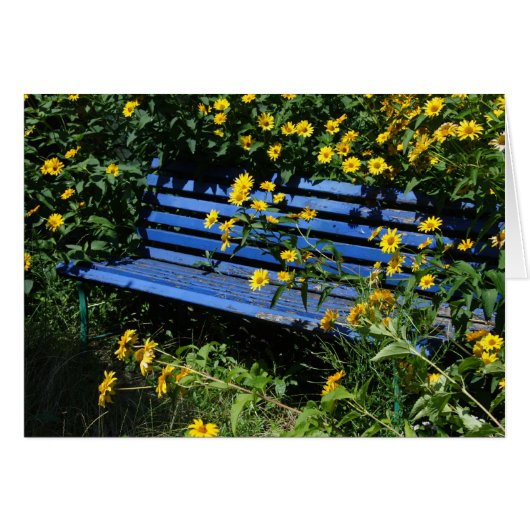 banc bleu (Devant horizontal)