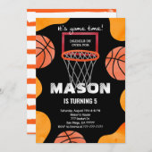 banc de basket Invitation (Devant / Derrière)