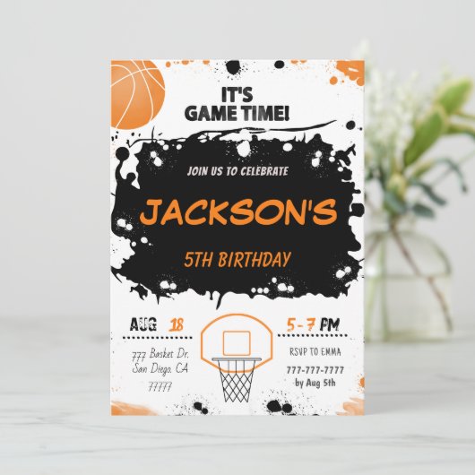 banc de basket Invitation (Debout devant)