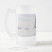 Banc De La Neige Couverte Hill Gelée Mug (Gauche)