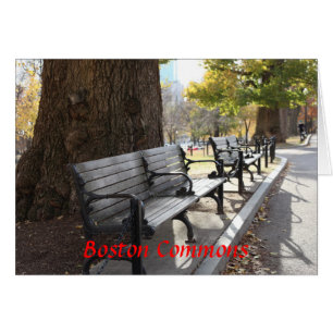 Banc de parc, terrains communaux de Boston, le