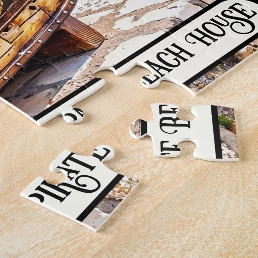 Banc de pirates au puzzle de plage (Côté)