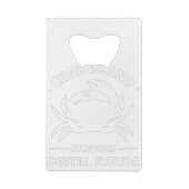 banc de sable de l'île crabe floride (Dos)