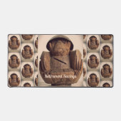 Banc de singe de coco sculpté rétro Kitschy (Recto)