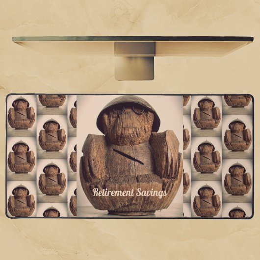 Banc de singe de coco sculpté rétro Kitschy