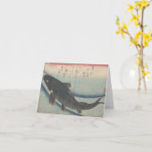 Banc des poissons : Koi - carte pour notes (Fleur jaune)