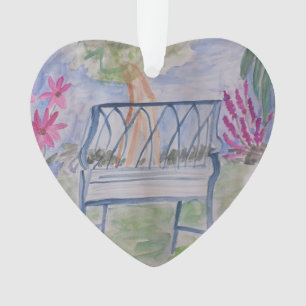 Banc d'été en acrylique ornement