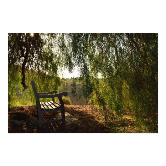 Banc en bois [24x20] Impression photo (Devant)