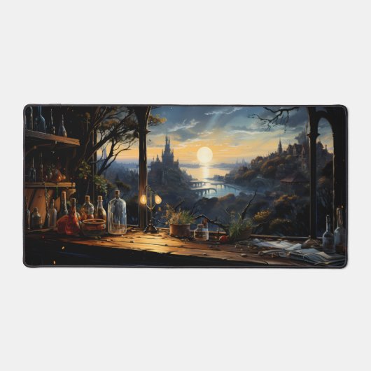 Banc Magic Workshop surplombant une baie d'Imagina (Recto)