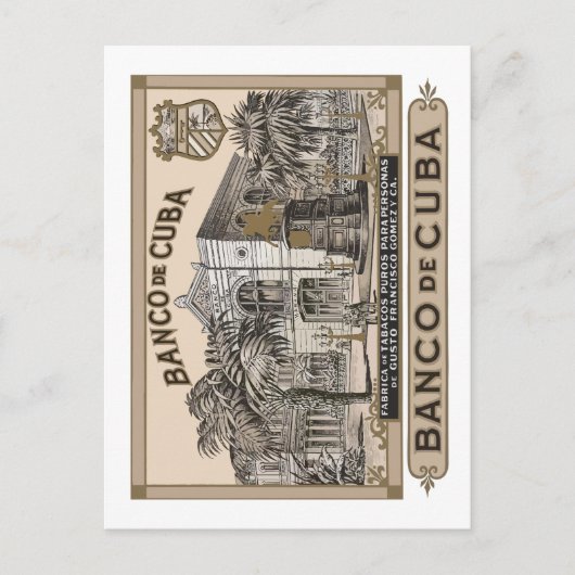 BANCO DE CUBA BRIEFKAART (Voorkant)