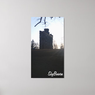 Bancroft torens bij zonsondergang canvas afdruk