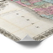 Bancroft's map of Oregon, Washington, Idaho Poster (Hoek)