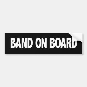 Band aan boord Bumpersticker