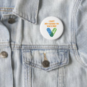 Band Aid Check I's Vaccine Button (In situ)