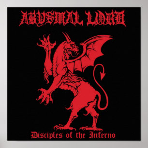 Band Black metal Death heavy thrash Gothic Album Poster