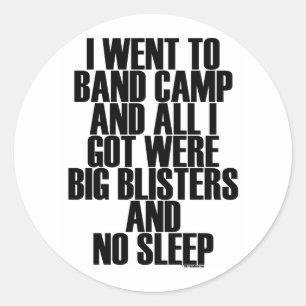 Band Camp Blisters Ronde Sticker