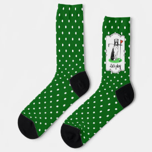 Band Collie Dog Golf (zwart-wit) Sokken