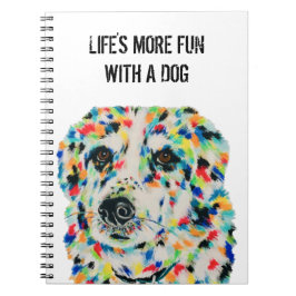 Band Collie Mix Dog Notitieboek 6,5 x 8,75 inch