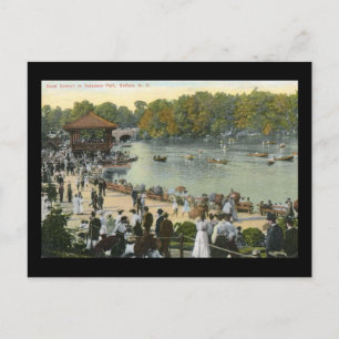 Band Concert, Delaware Park, Buffalo 1911 Briefkaart
