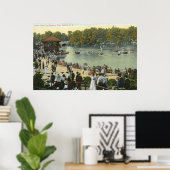 Band Concert, Delaware Park, Buffalo 1911 Poster (Thuiskantoor)