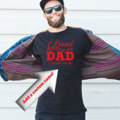 Band Dad Aangepaste naam T-shirt