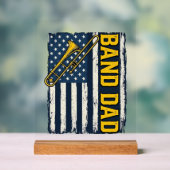Band Dad Trombone American Flag Vintage Shirt Desi (Neutre)