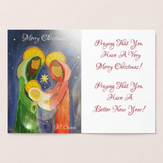 Band dat je een heel prettig kerstfeest hebt! folie kaarten (Binnen)