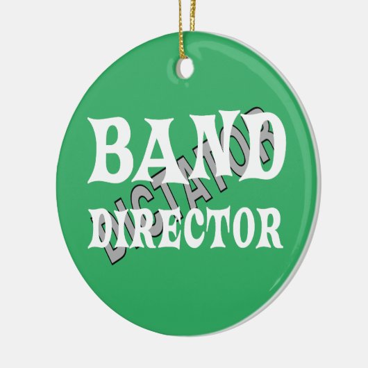 Band Director Dictator Keramisch Ornament (Links)