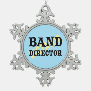 Band Director Dictator Tin Sneeuwvlok Ornament