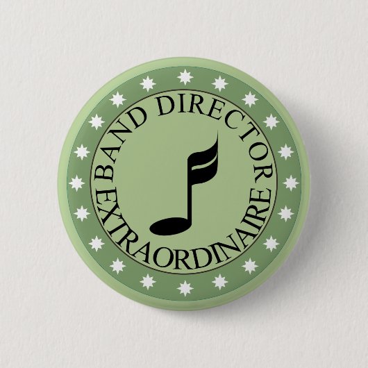 Band Director Gift Ronde Button 5,7 Cm (Voorkant)