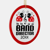 Band Director kerstversiering Keramisch Ornament (Rechts)