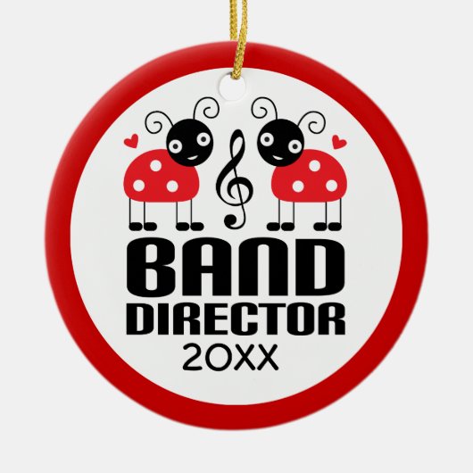 Band Director kerstversiering Keramisch Ornament (Voorkant)