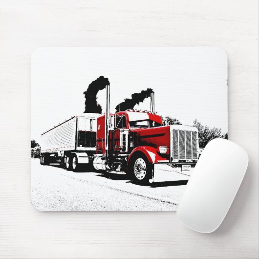 Band door Peterbilt Mousepad Muismat (Met muis)