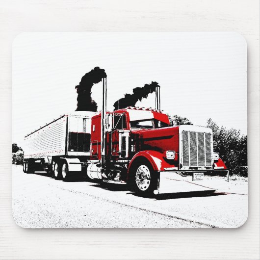 Band door Peterbilt Mousepad Muismat (Voorkant)