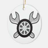 Band en draden keramisch ornament (Links)