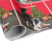 Band en kerstboom cadeaupapier (Rol Hoek)