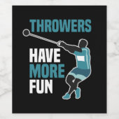 Band- en veldhamersport wijn etiket (Enkel label)